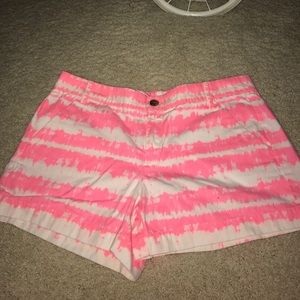 Pink and white tie dye Gap shorts